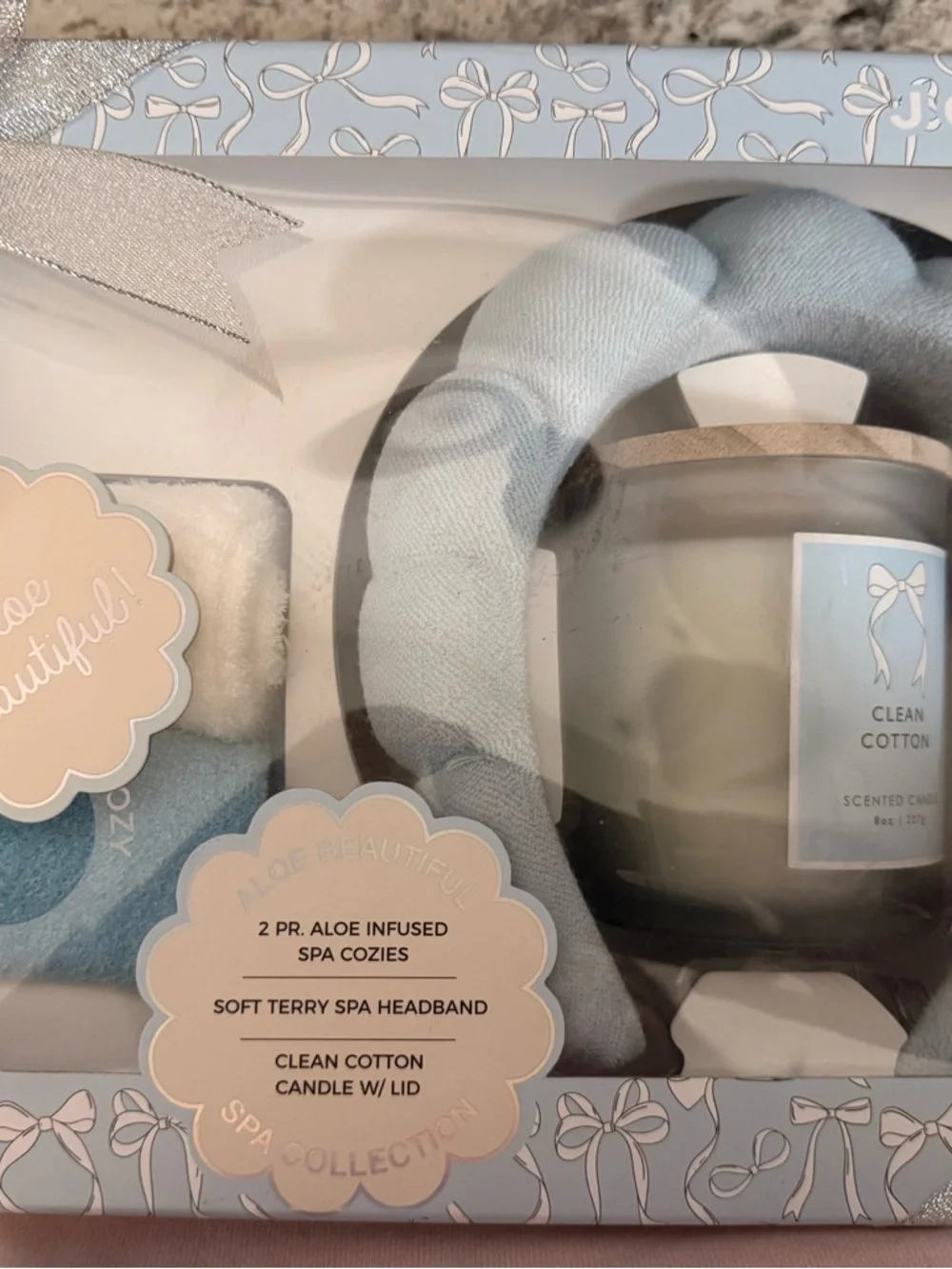 Spa Collection Kids Clean Cotton Bath Set - Light Blue